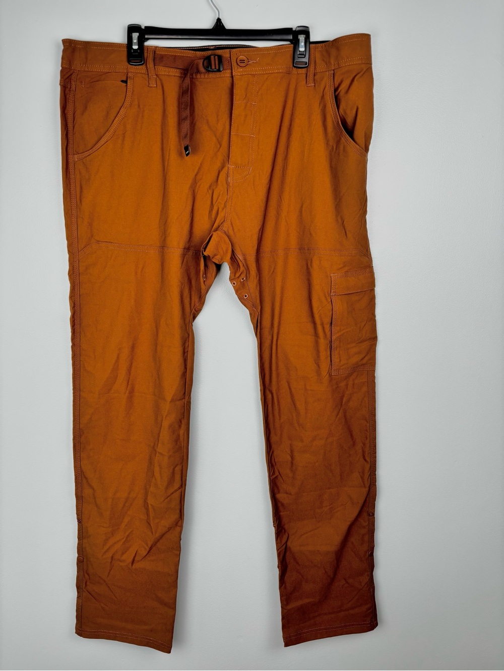 PrAna Stretch Zion Slim Pant II Pants Mens 40x34 Sepia Brown Hiking Travel NWT
